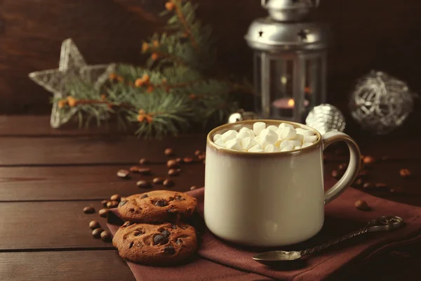 Becher mit heißer Schokolade — Stockfoto