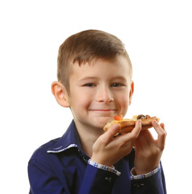 küçük boy pizza yemek  