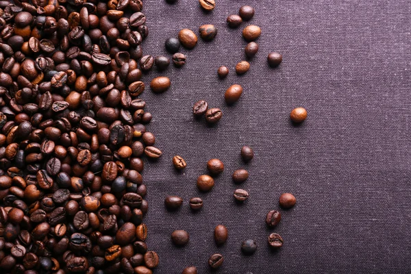 Grãos de café torrados, close-up — Fotografia de Stock