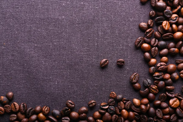 Grãos de café torrados, close-up — Fotografia de Stock