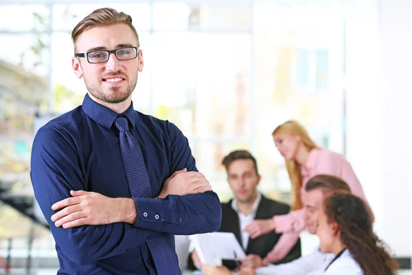 Vergadering in de vergaderzaal — Stockfoto