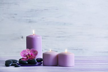 Spa taşlarla mumlar 