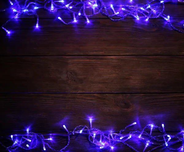 Barevné vánoční osvětlení — Stock fotografie