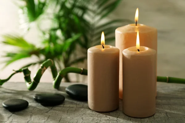 Spa composizione di candele — Foto Stock