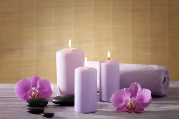 Spa set con fiori — Foto Stock