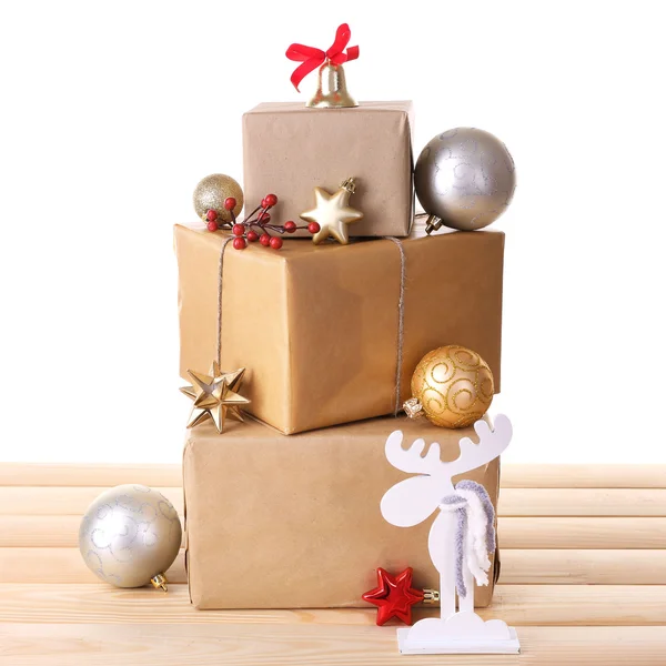 Weihnachtsgeschenkboxen — Stockfoto