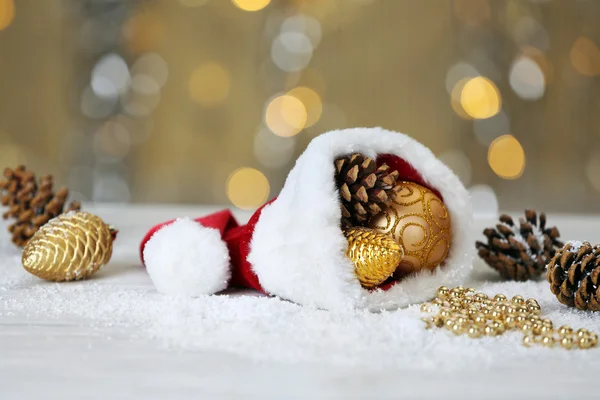 Papai Noel chapéu vermelho — Fotografia de Stock