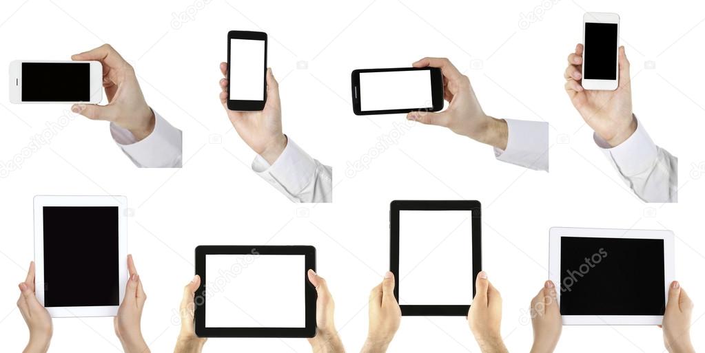 hands holding smart phone