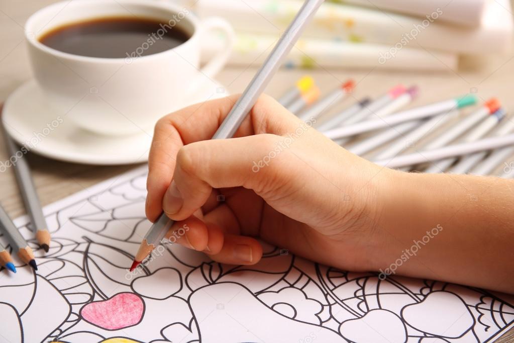 Adult antistress colouring book  