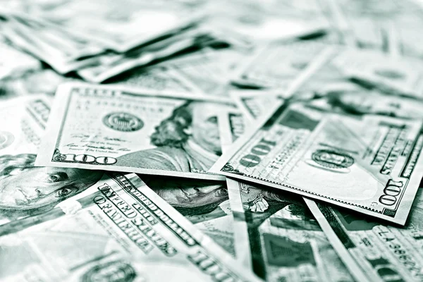 Many hundred dollars cash money as background — Stock Photo, Image