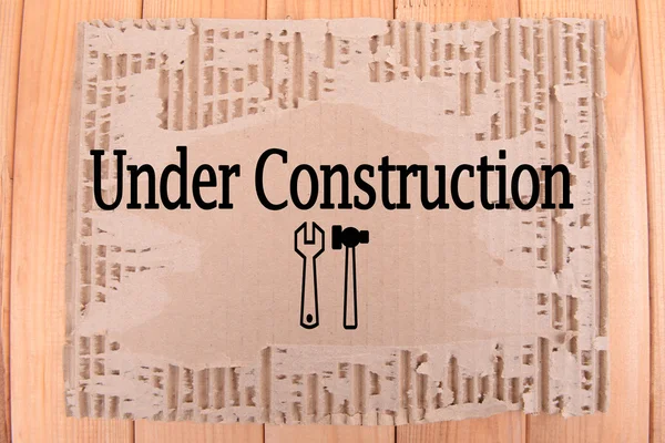 Text Under Construction — Stock Photo, Image