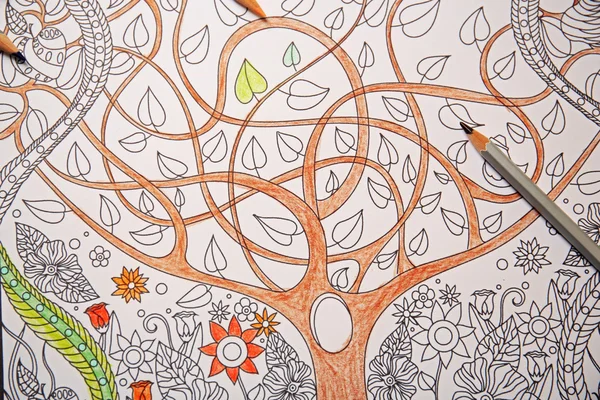 Antistress colouring book — Stock Photo, Image