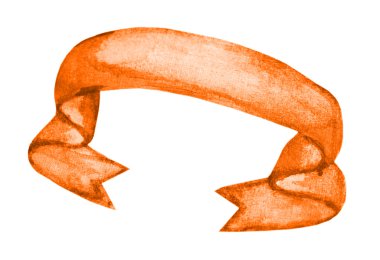 El boyalı şerit renkli izole