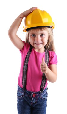 Oyuncak araçları ile küçük kız 