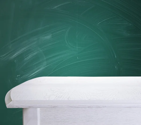 White wooden table — Stock Photo, Image