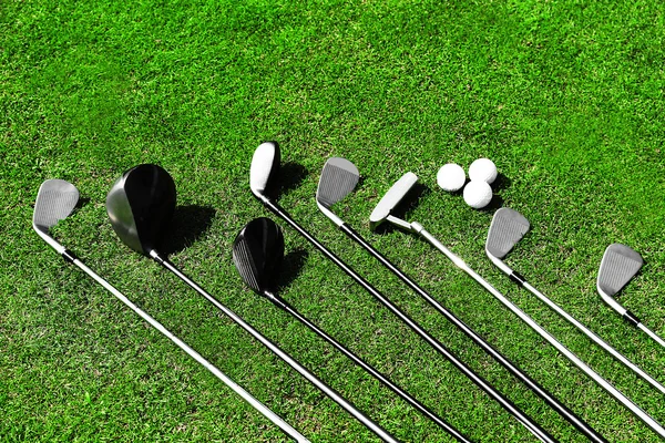 Diferentes clubes de golfe — Fotografia de Stock