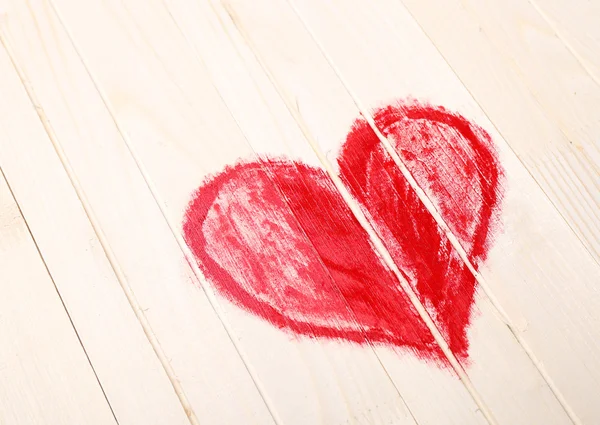 Heart painted on wall — Stock Photo, Image