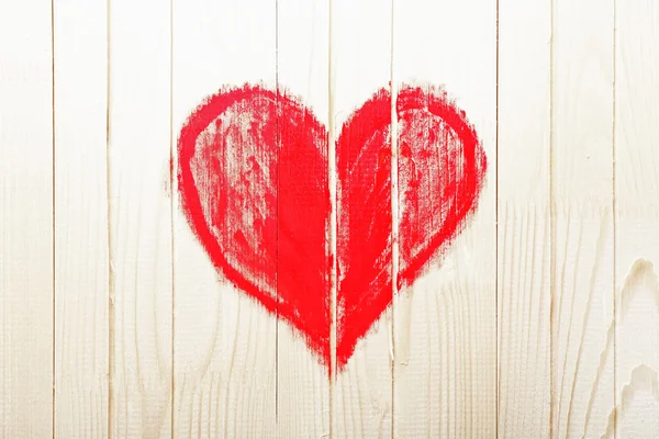 Corazón pintado en la pared —  Fotos de Stock