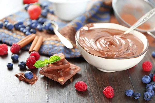 Beautiful composition with chocolate — Stock Photo, Image