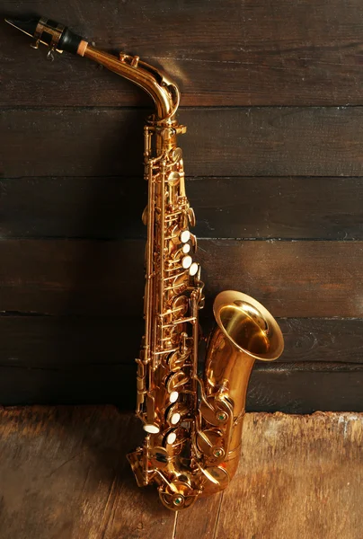 Beautiful golden saxophone — Stock Photo, Image