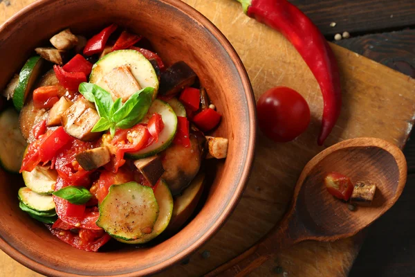 Chutné vegetariánské ratatouille — Stock fotografie