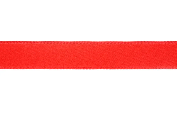 Uma fita horizontal vermelha — Fotografia de Stock