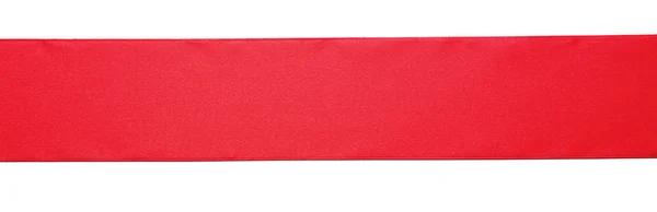 1 빨간 수평 리본 — 스톡 사진
