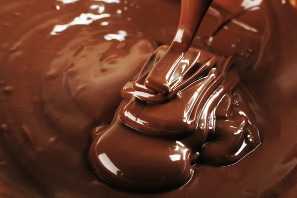 Розтоплений шоколад смачний — стокове фото