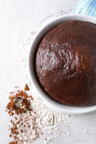 Cooked chocolate pie — Stock Photo, Image