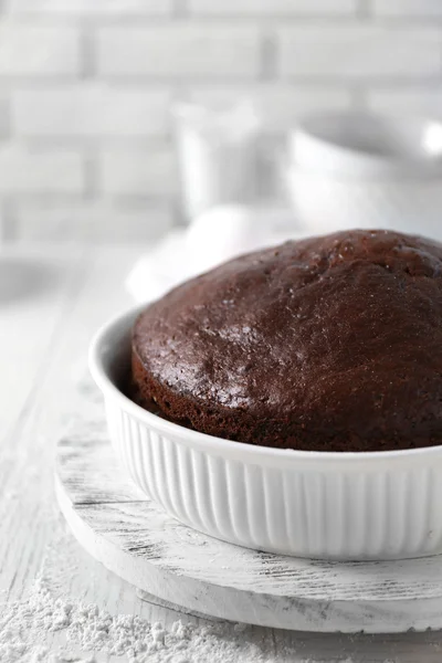 Főzött csokoládé torta — Stock Fotó