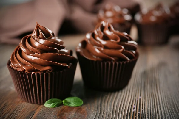 Smaczne babeczki czekoladowe — Zdjęcie stockowe