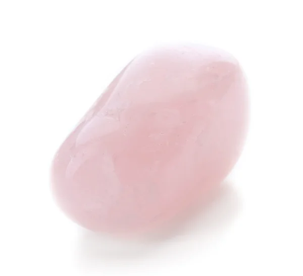 Rose quartz geïsoleerd — Stockfoto