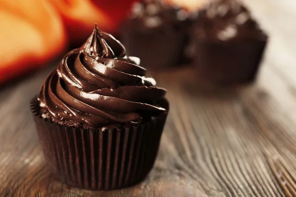 Sabrosos cupcakes de chocolate — Foto de Stock