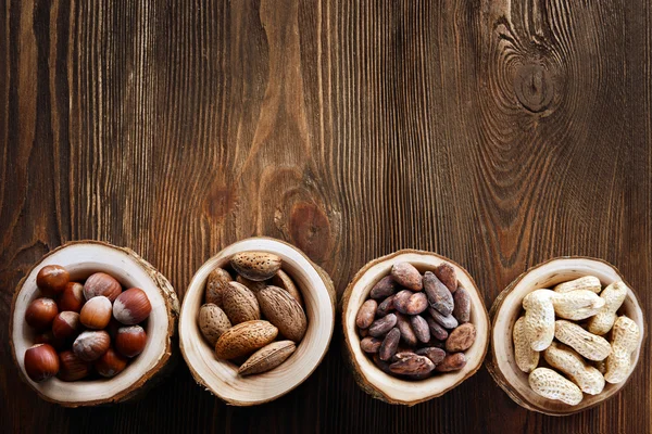 Assortment of tasty nuts — Stock Photo, Image