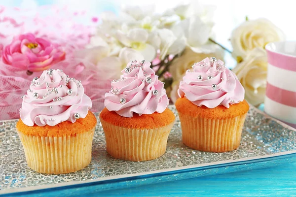 Dekorerade god cupcakes — Stockfoto