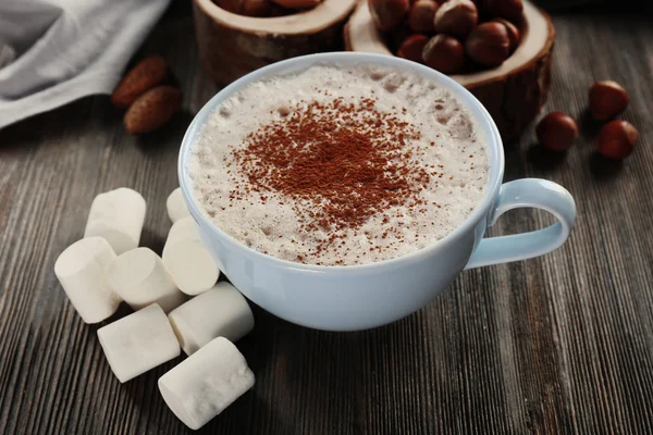 Tasse heißen Kakao mit Marshmallow — Stockfoto