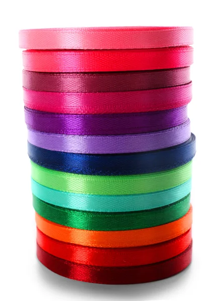 Stack of color ribbons — Stock Photo, Image