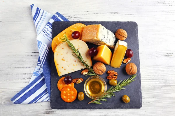 Composición del queso fresco — Foto de Stock