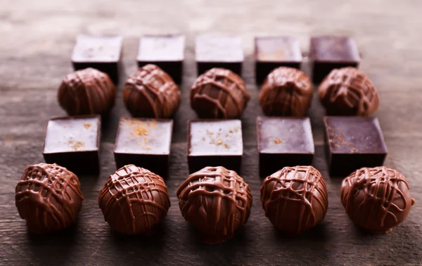 Deliciosos dulces de chocolate —  Fotos de Stock