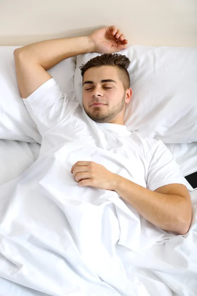 Young man snoozing — Stock Photo, Image