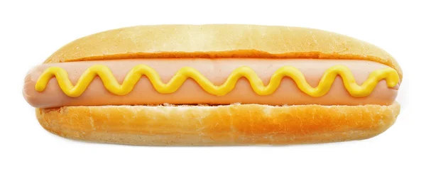 Smakelijke hotdog geïsoleerd — Stockfoto