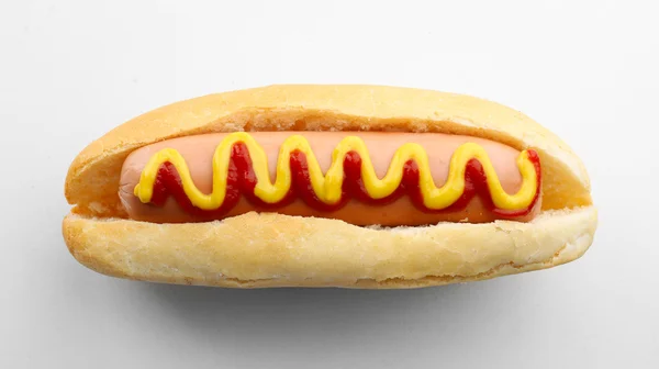 Gustoso hot dog isolato — Foto Stock
