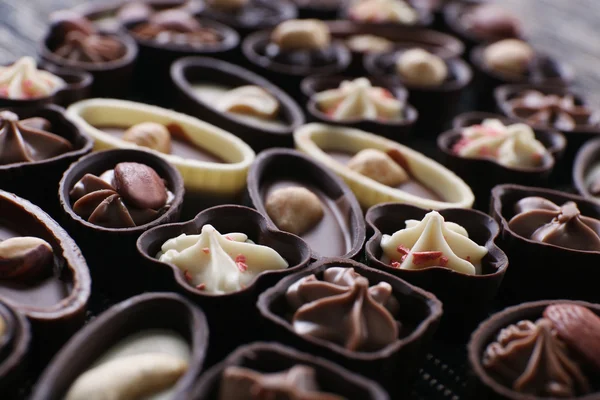 Doces de chocolate saborosos — Fotografia de Stock