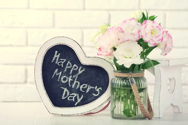Frame and flowers for mothers day — Stock Photo, Image