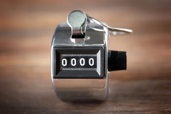 Stopwatch on wooden background — Stock Photo, Image