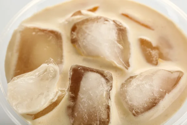 Cup of ice coffee, close-up — Stock Photo, Image