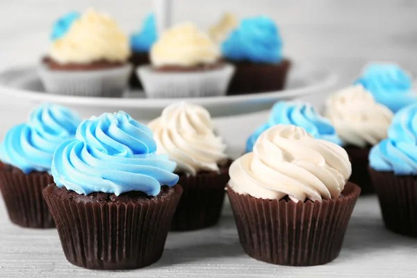 Színes finom cupcakes — Stock Fotó