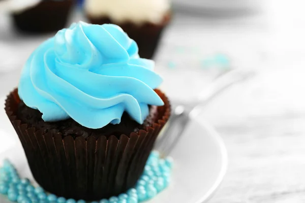 Sabroso cupcake, primer plano — Foto de Stock