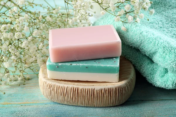 Sabun çanak üzerinde ayarla — Stok fotoğraf