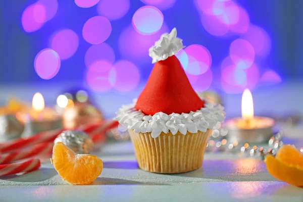 Délicieux cupcake de Noël — Photo